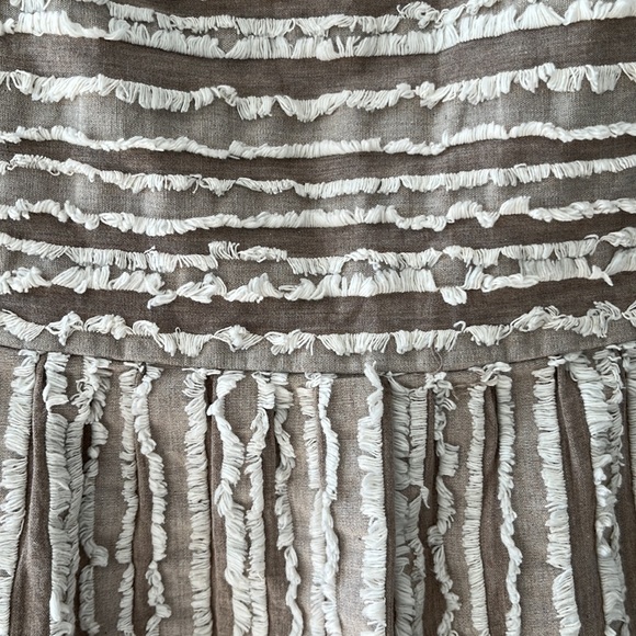 Anthropologie Maeve Soeli Fringe Crop Tank Top Texture Size Medium - Picture 4 of 10
